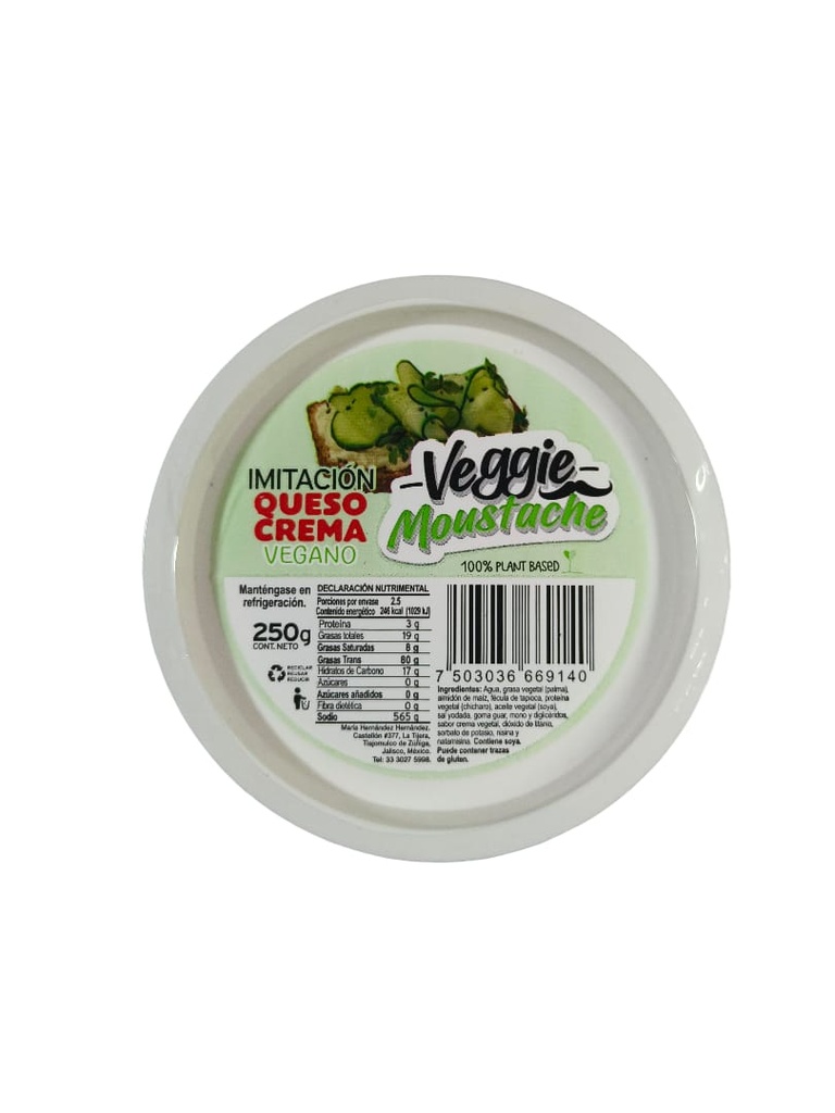 [VV-LAC-028] Queso crema 250g-VeggieMoustache