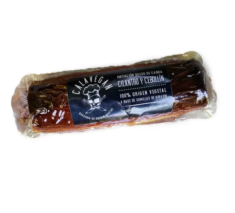 [QUESO-SIN--051] Queso sin cabra cilantro y cebollín imitación 250g-Calavegan